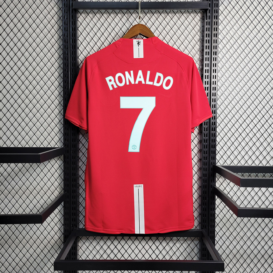 07-08 Manchester United Ronaldo#7 Home Retro Jersey - view 4