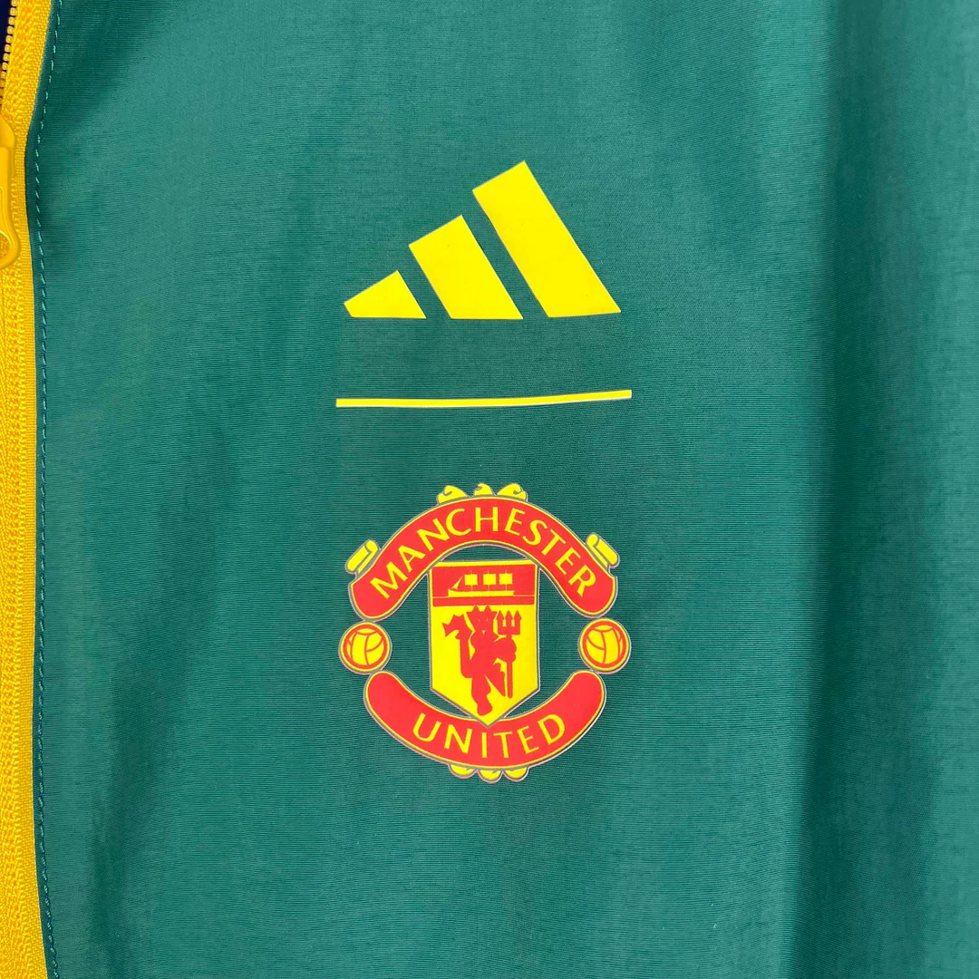 2023/2024 Manchester United Reversible Windbreaker（Blue-Green）Soccer Jersey 1:1 Thai Quality - view 5