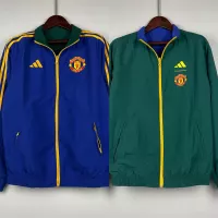 2023/2024 Manchester United Reversible Windbreaker（Blue-Green）Soccer Jersey 1:1 Thai Quality - view 1