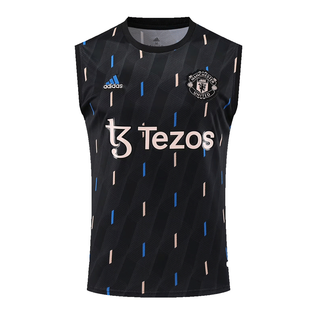 Manchester United Sleeveless Training Kit (Top+Shorts) Black 2022/23 - view 10