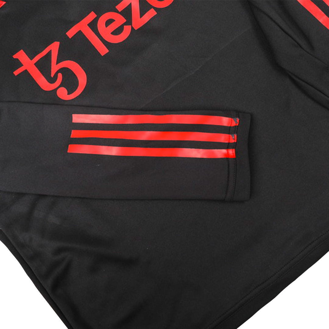 Kids Manchester United Zipper Sweatshirt Kit(Top+Pants) Black 2023/24 - view 5