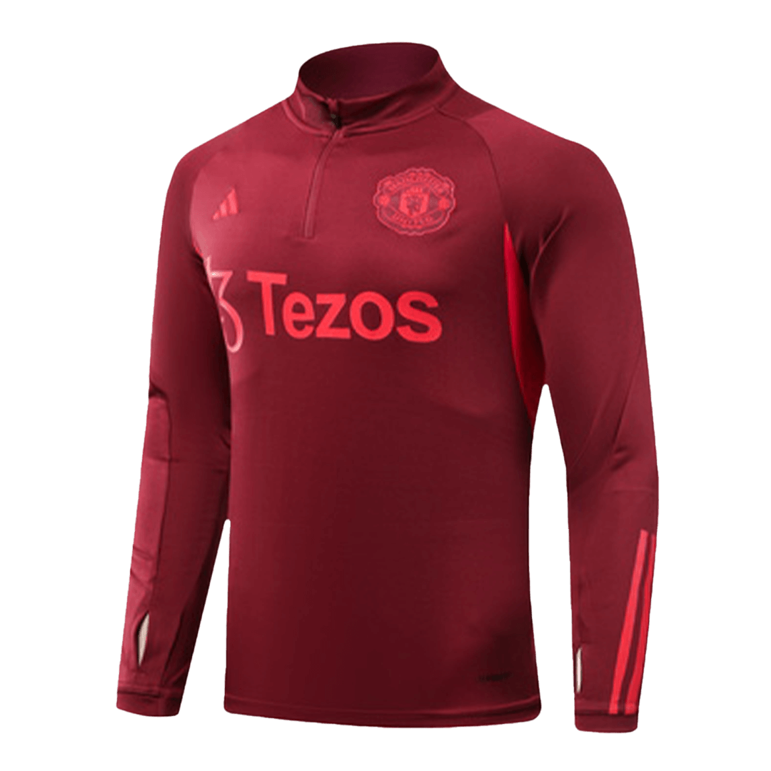 Manchester United Zipper Sweatshirt Kit(Top+Pants) Red 2023/24 - view 11