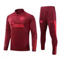Manchester United Zipper Sweatshirt Kit(Top+Pants) Red 2023/24 - view 1