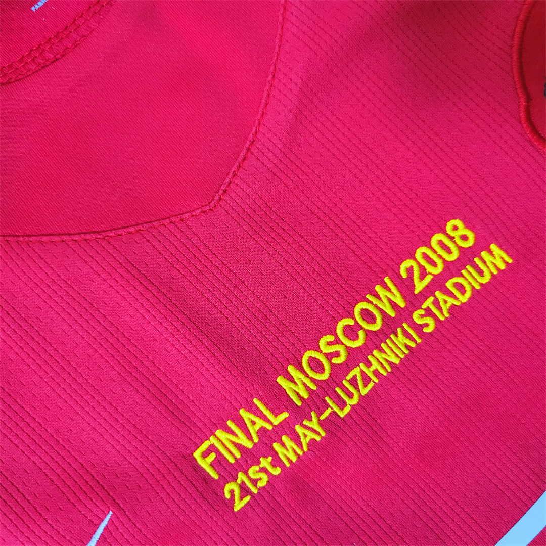07-08 Manchester United Home UCL Final Retro Jersey Long Sleeve - view 4
