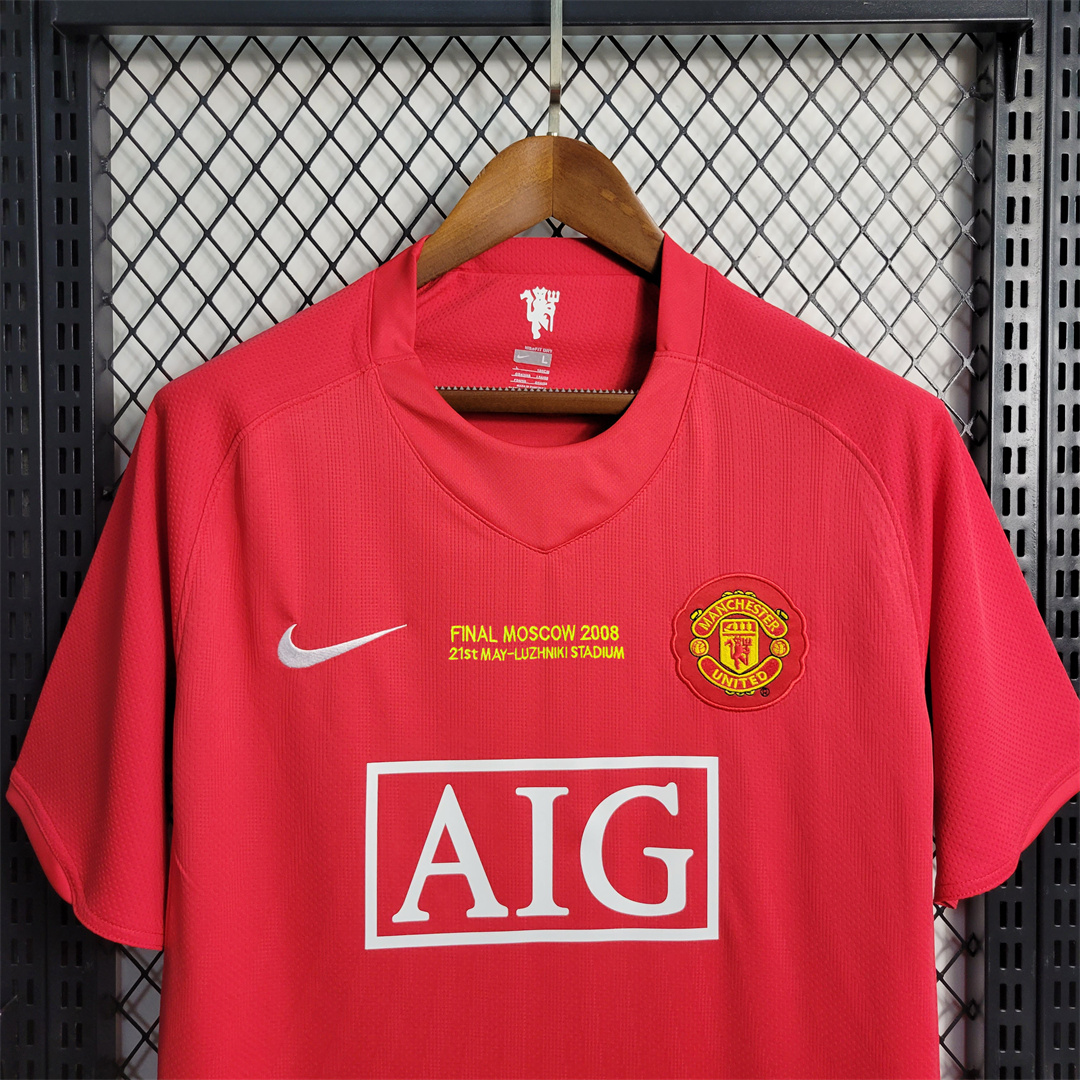 07-08 Manchester United Home UCL Final Retro Jersey - view 12