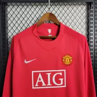 07-08 Manchester United Home Retro Jersey Long Sleeve - view 10