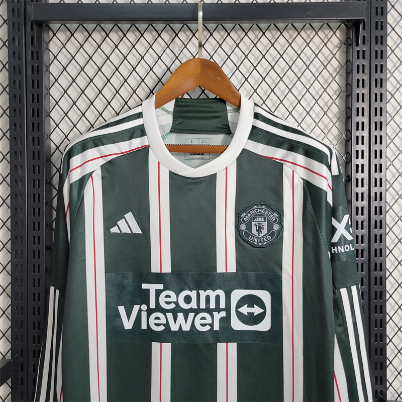 23-24 Manchester United Away Jersey Long Sleeve - view 11