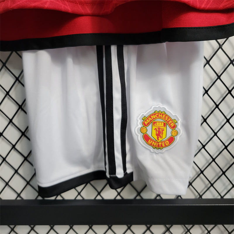 23-24 Manchester United Home Kids Kit Jersey+Shorts - view 5