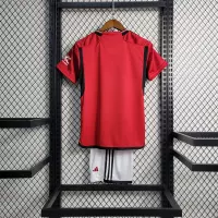 23-24 Manchester United Home Kids Kit Jersey+Shorts - view 3