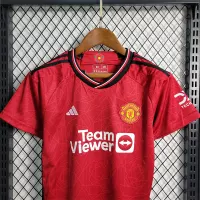 23-24 Manchester United Home Kids Kit Jersey+Shorts - view 4