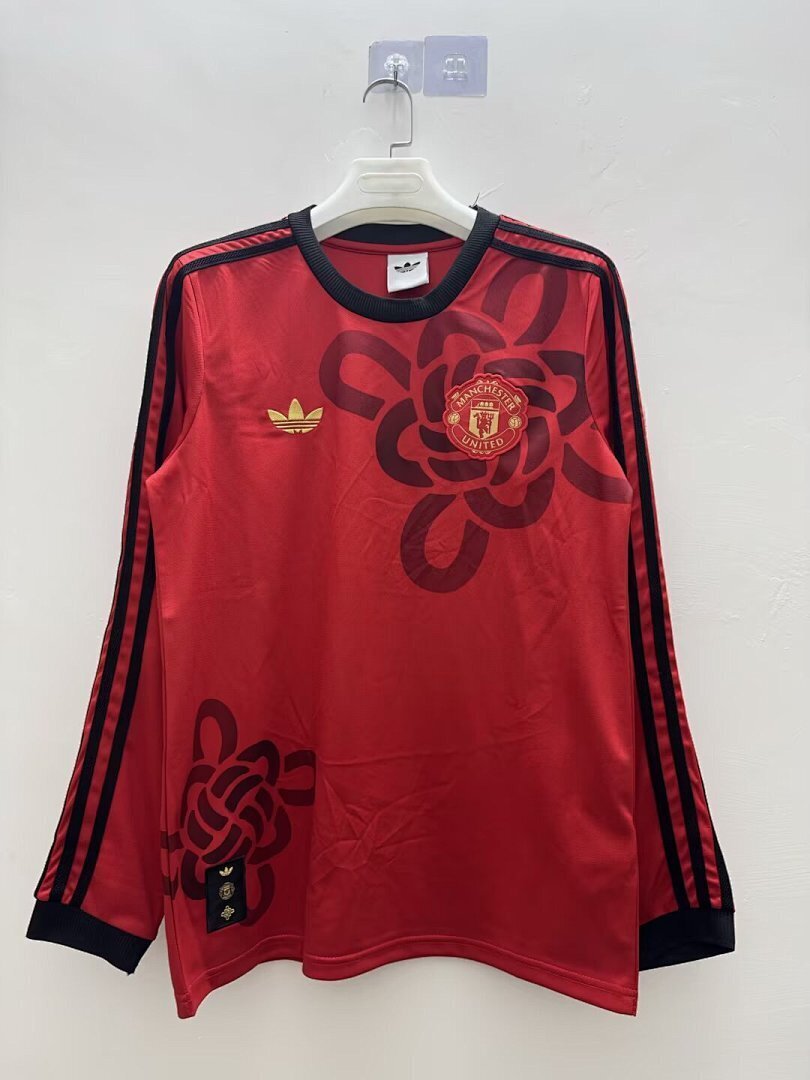 25-26 Manchester United Chinese Knot Cultral Story Shirt Red Long Sleeve
