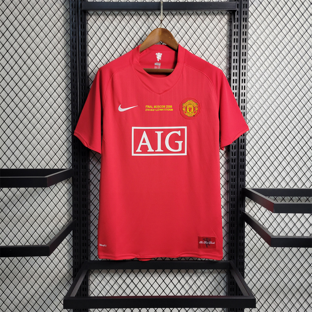 07-08 Manchester United Home UCL Final Retro Jersey