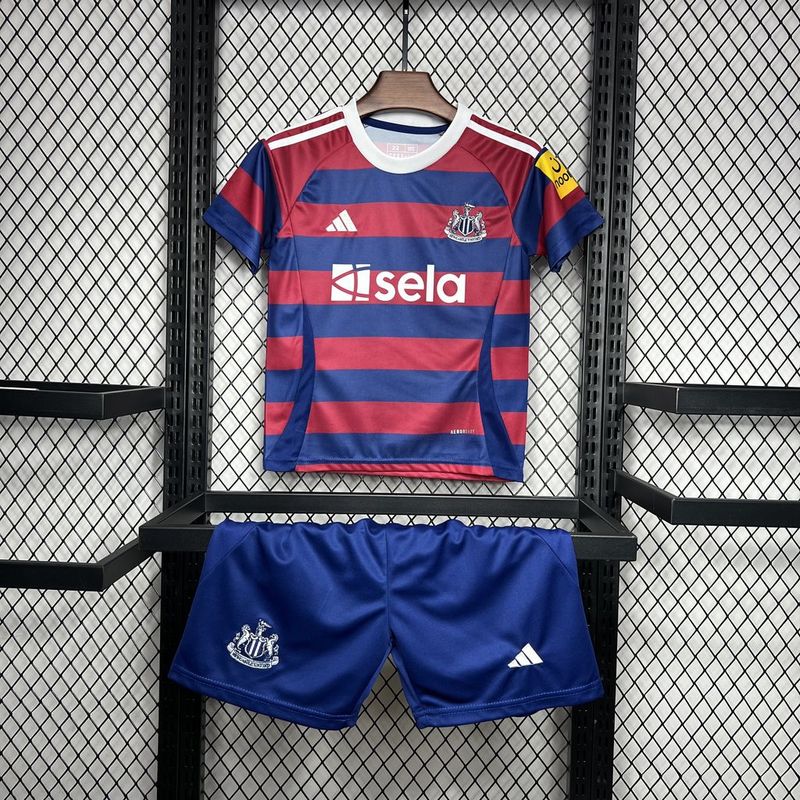 24-25 Newcastle United Away Soccer Kids Kit Jersey+Shorts - view 6