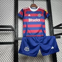 24-25 Newcastle United Away Soccer Kids Kit Jersey+Shorts - view 1