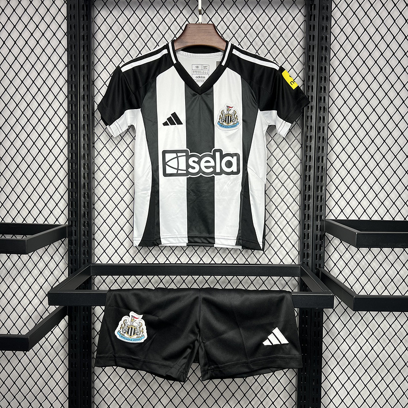 24-25 Newcastle United Home Soccer Kids Kit Jersey+Shorts - view 6