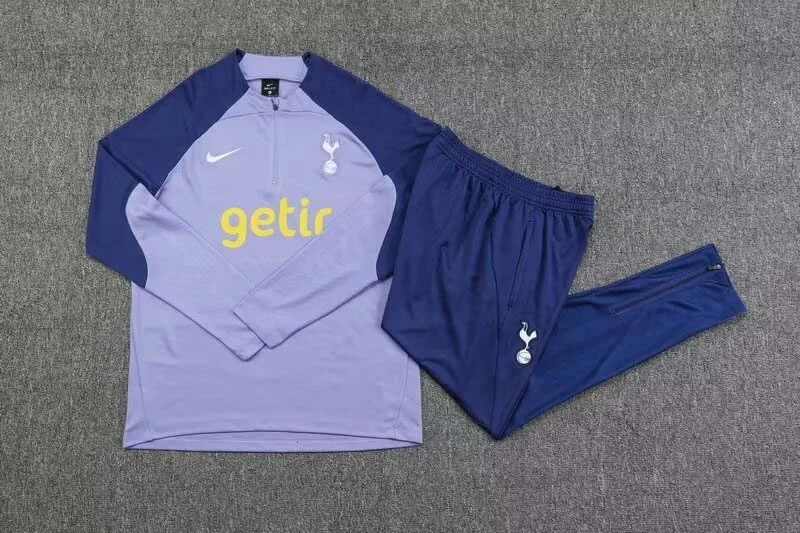 2023 Tottenham Half-Pull Training Suit Purple Jersey 1:1 Thai Quality Set - view 4