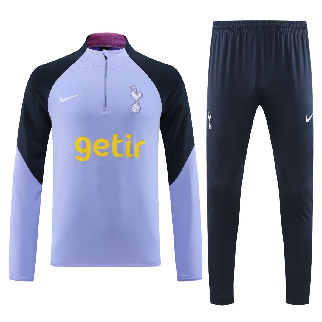 Tottenham Hotspur Zipper Sweat Kit(Top+Pants) Purple 2023/24