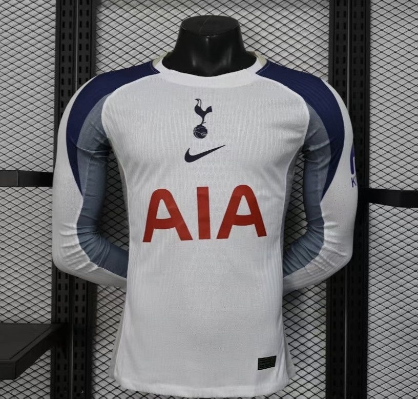 25-26 Tottenham Hotspur Home Soccer Jersey Long Sleeve Player Edition