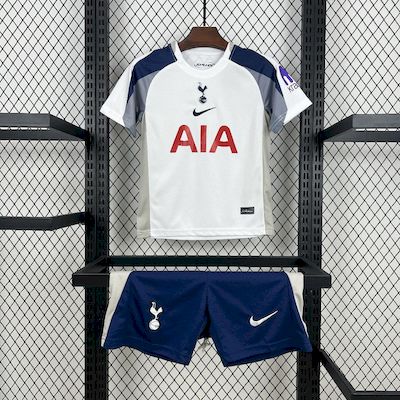 25-26 Tottenham Hotspur Home Soccer Kids Kit Jersey+Shorts