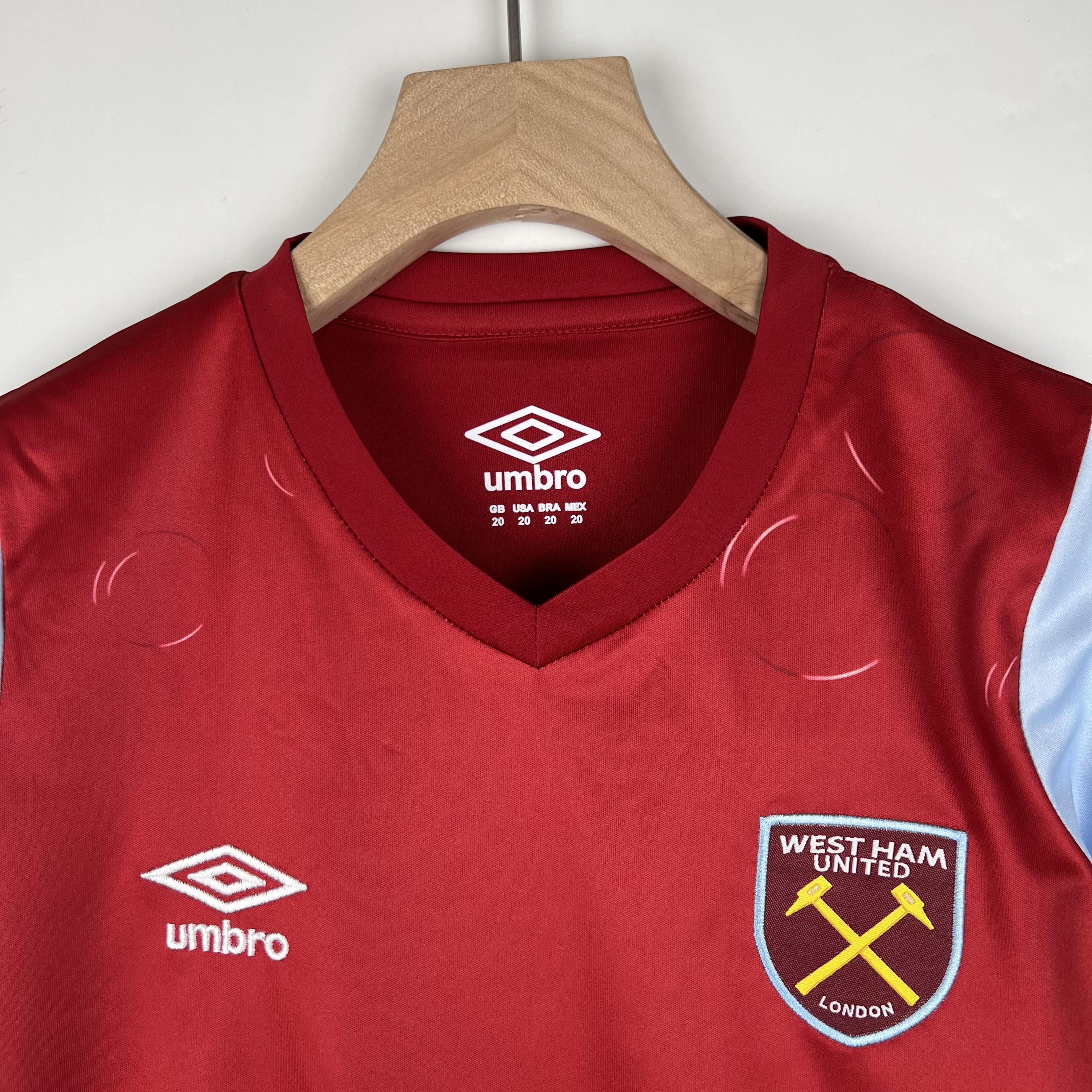 23-24 West Ham United Home Kids Kit Jersey+Shorts - view 4