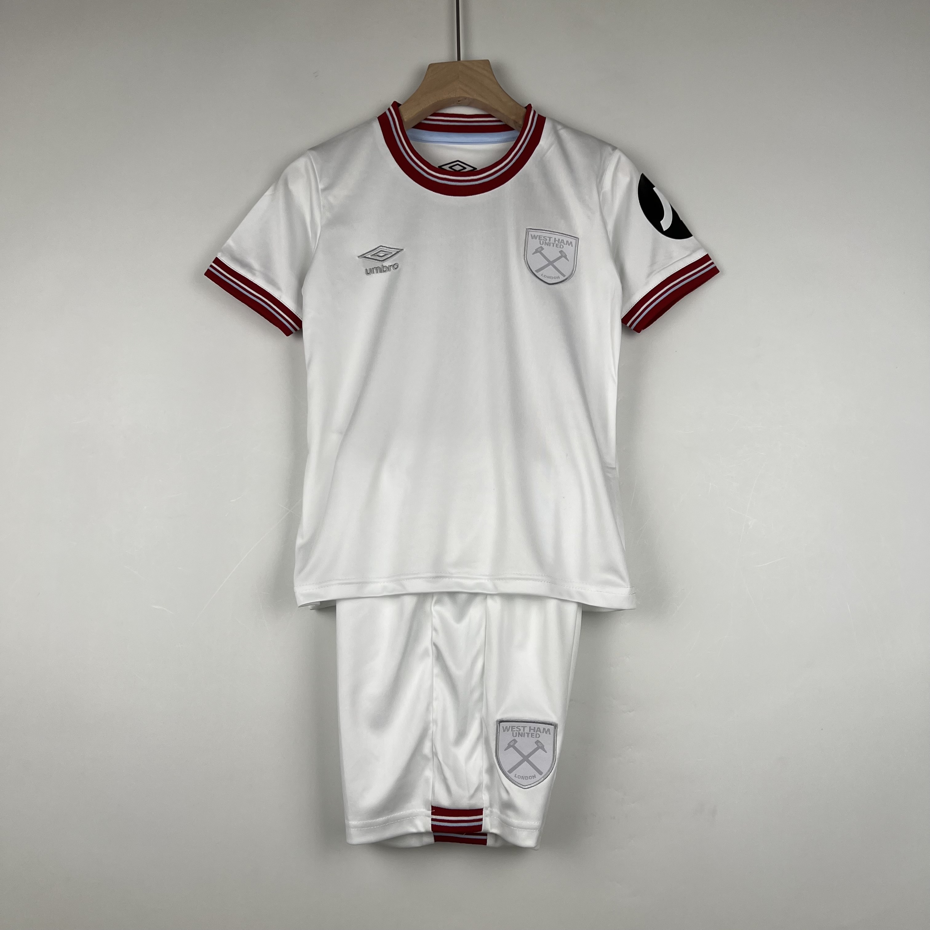 23-24 West Ham United Kids Kit Jersey+Shorts