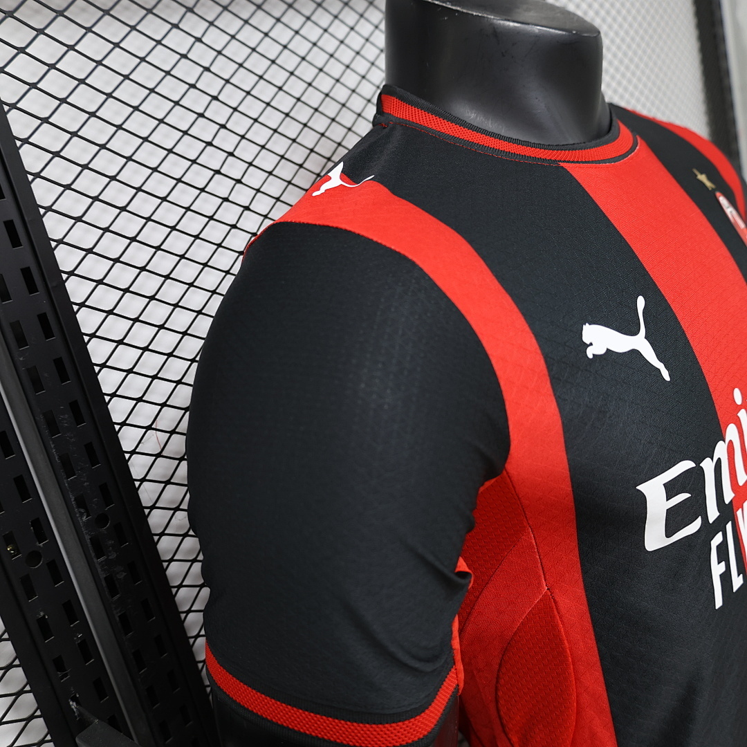 26-27 AC Milan Home  Soccer Jersey Red - view 4