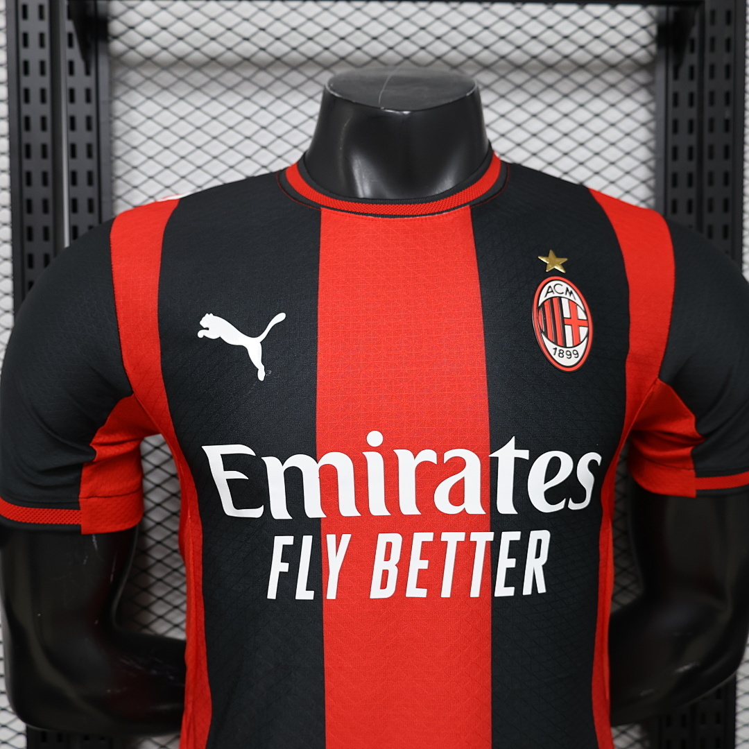 26-27 AC Milan Home  Soccer Jersey Red - view 8