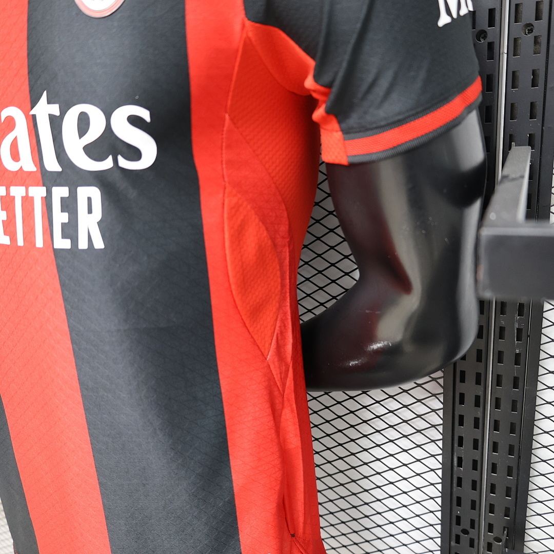26-27 AC Milan Home  Soccer Jersey Red - view 9