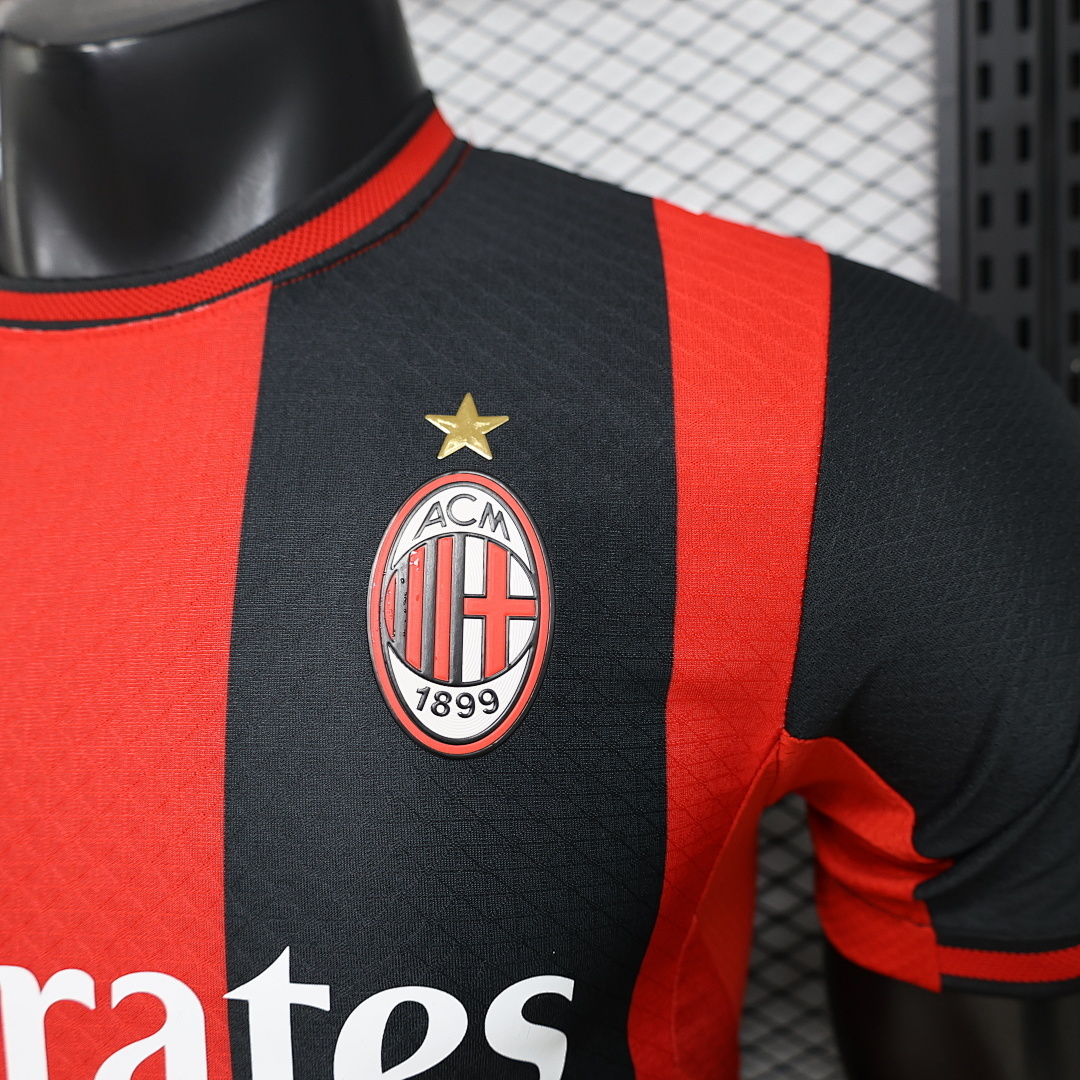 26-27 AC Milan Home  Soccer Jersey Red - view 10