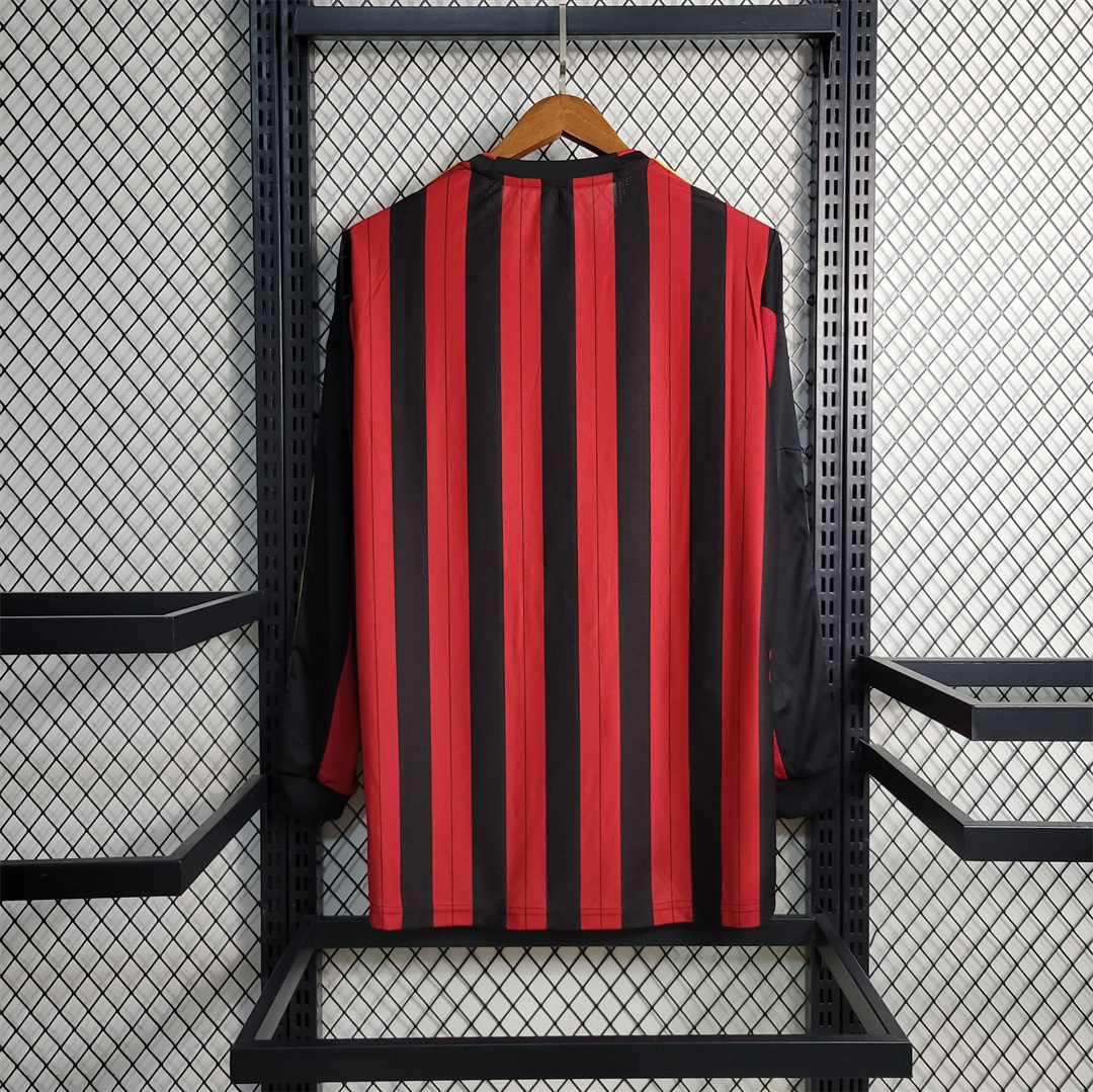 2013-14 AC Milan  Retro Jersey Home Long Sleeve - view 3