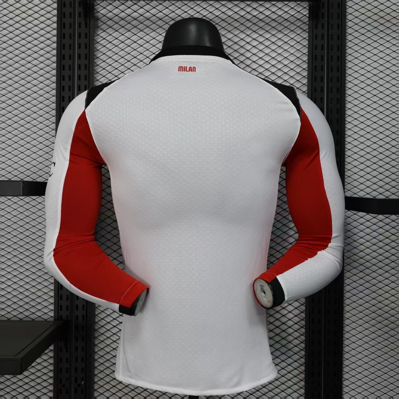 25-26 AC Milan Away Soccer Jersey Player Version Long Sleeve - view 3
