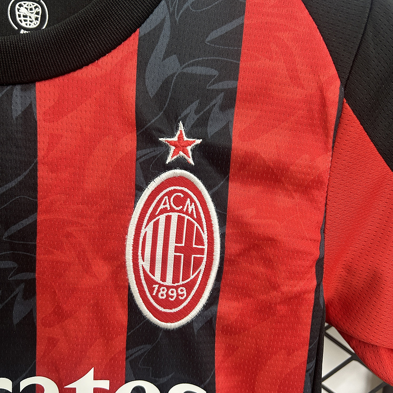 25-26 AC Milan Home Soccer Kids Kit Jersey+Shorts - view 7
