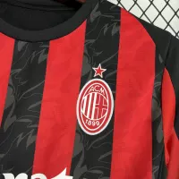 25-26 AC Milan Home Soccer Jersey Red - view 5