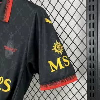"GIMENEZ" #7 AC Milan Co-Branded Off-White  Soccer Jersey Black - view 8