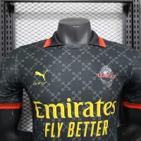 25-26 AC Milan Co-Branded Off-White  Soccer Jersey Black - view 10