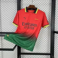 25-26 AC Milan Co-Branded Off-White  Soccer Jersey Red - view 1