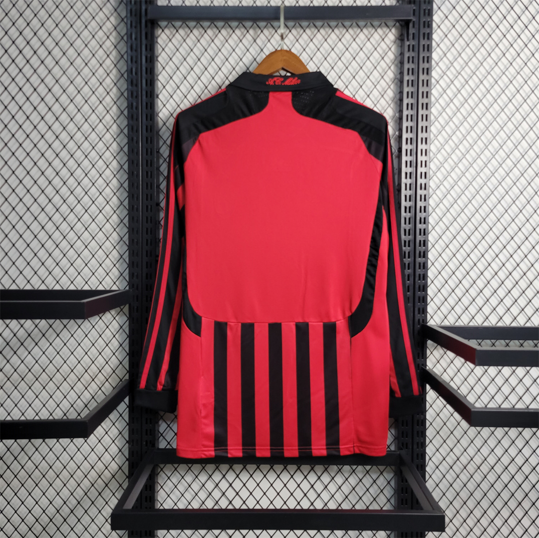 2007-08 AC Milan  Retro Jersey Home Long Sleeve - view 3