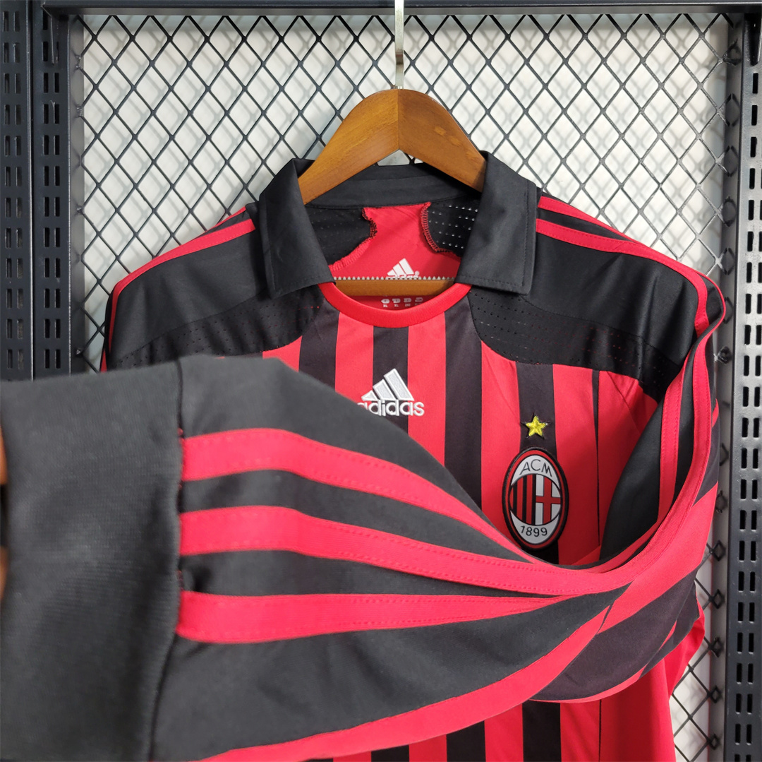 2007-08 AC Milan  Retro Jersey Home Long Sleeve - view 5