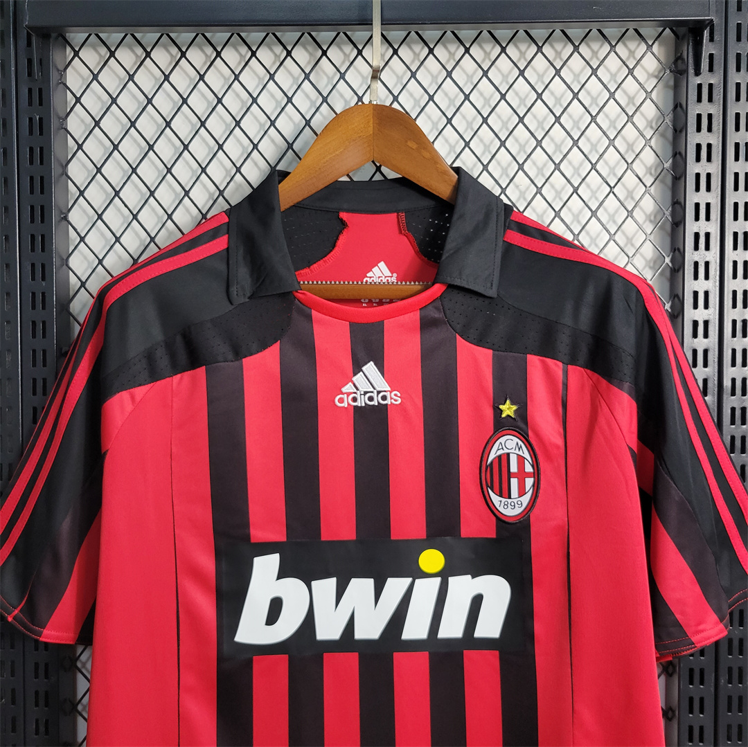 2007-08 AC Milan  Retro Jersey Home - view 4