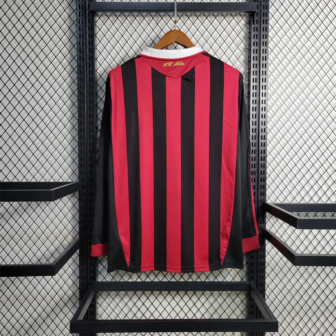 2009-10 AC Milan  Home Retro Jersey Long Sleeve - view 3