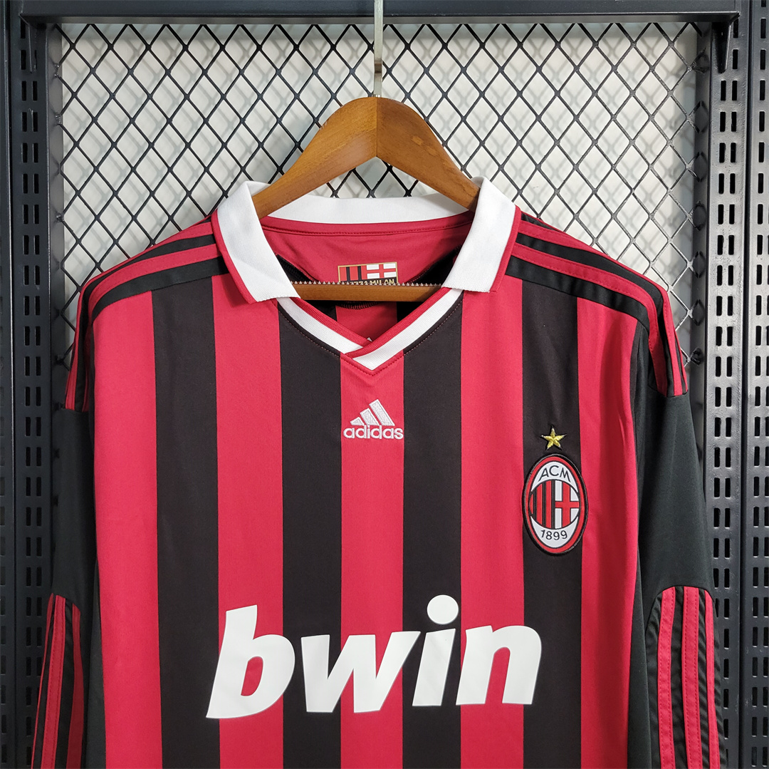 2009-10 AC Milan  Home Retro Jersey Long Sleeve - view 8