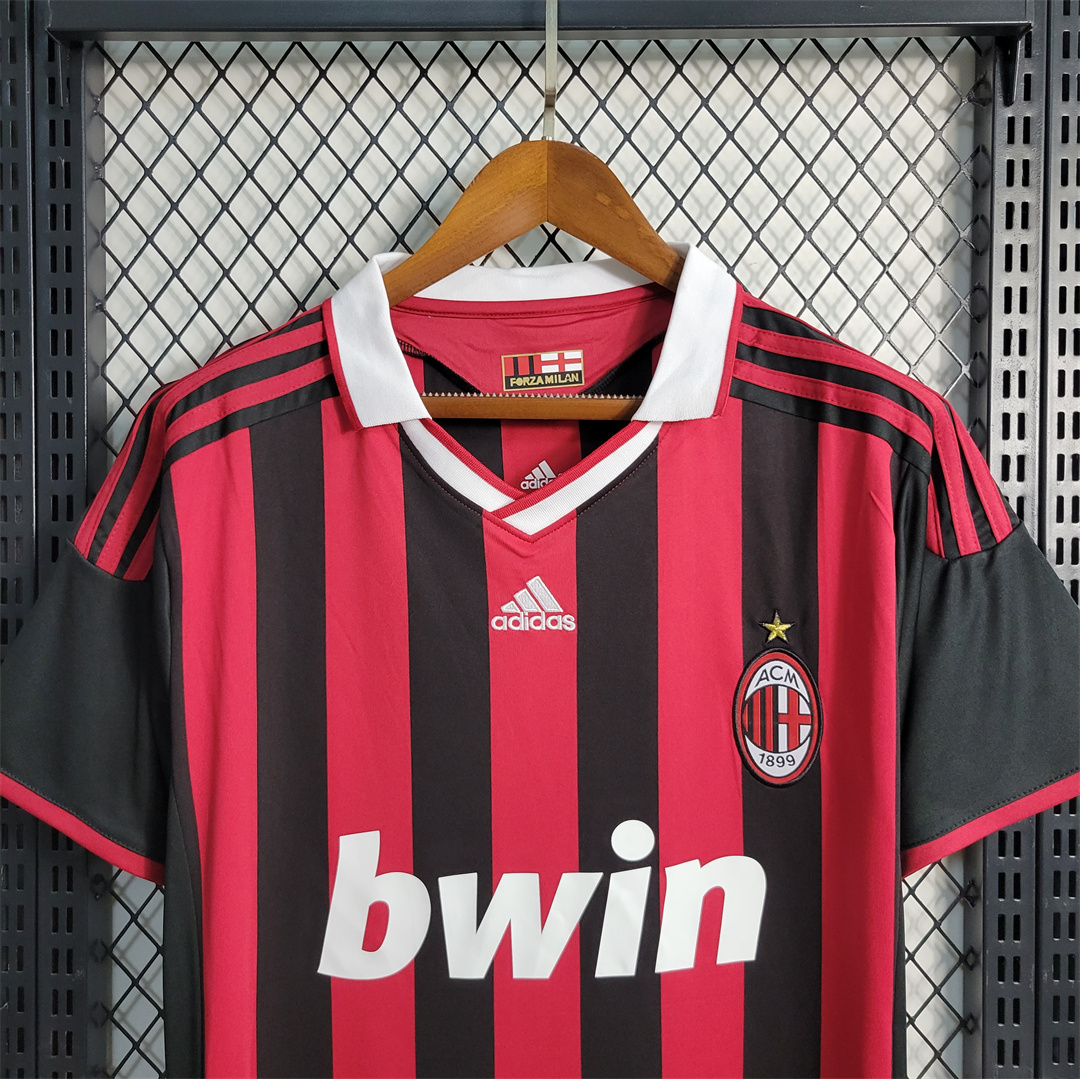 2009-10 AC Milan  Retro Jersey Home - view 4