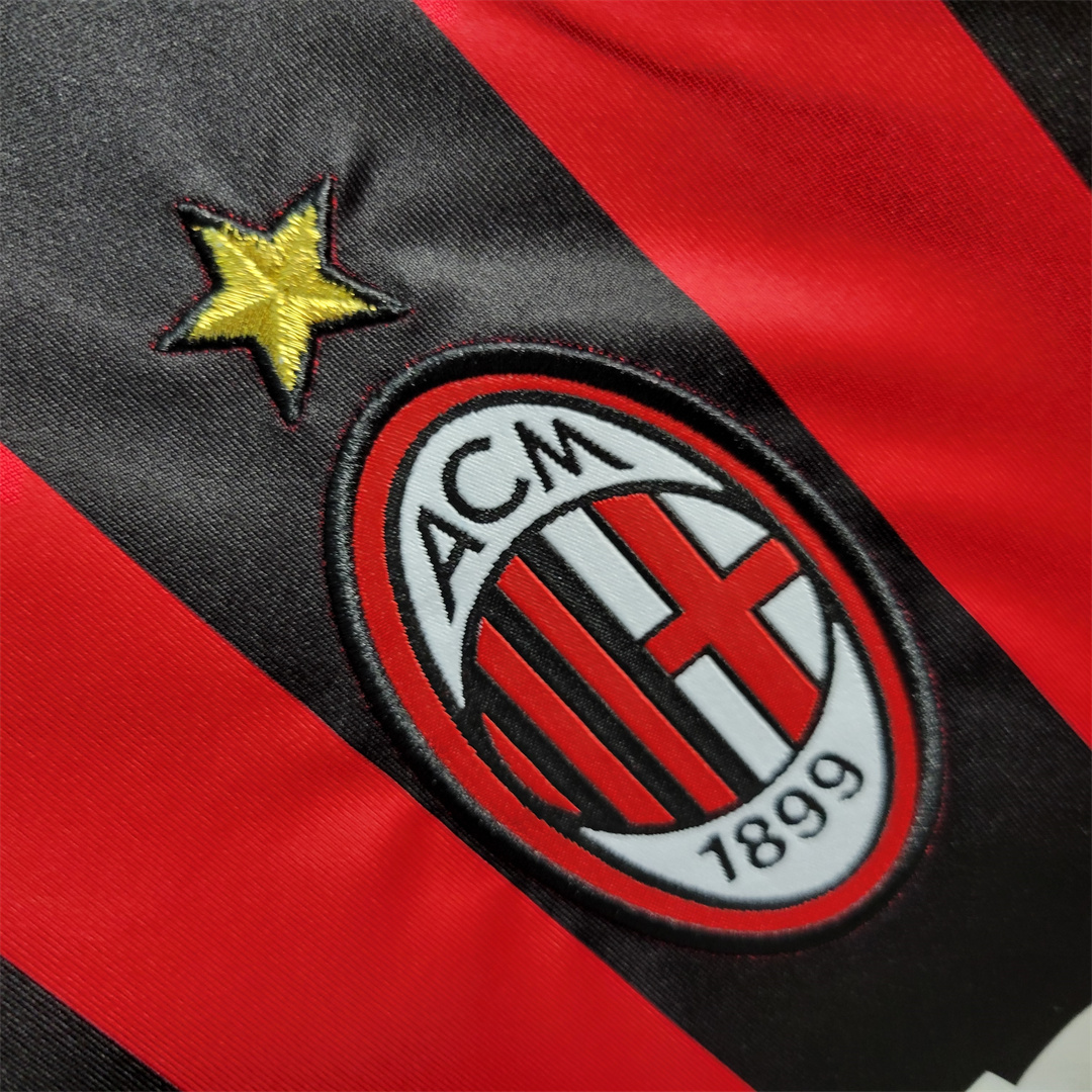 06-07 AC Milan  Retro Jersey Home Long Sleeve - view 10