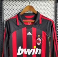 06-07 AC Milan  Retro Jersey Home Long Sleeve - view 12