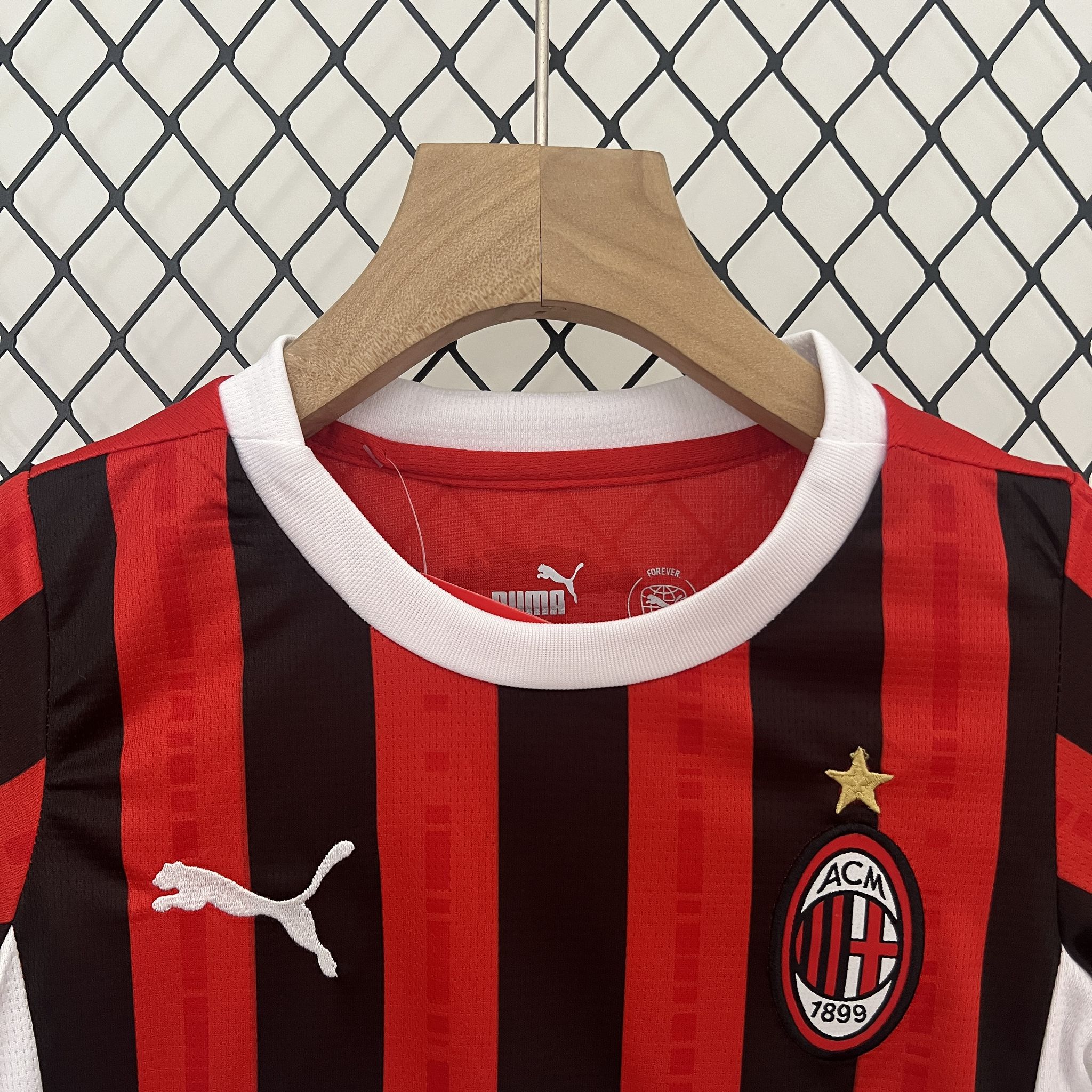 24-25 AC Milan Home Soccer Kids Kit Jersey+Shorts - view 9