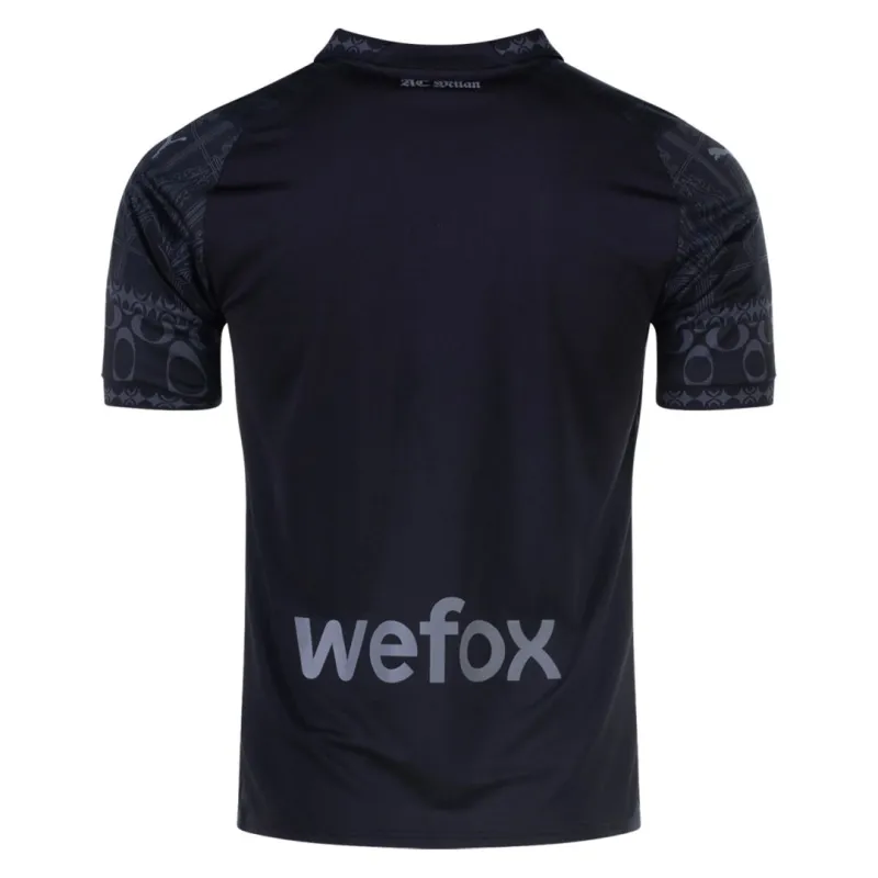 23-24 AC Milan x Pleasures Fourth Away Jersey Black Shirt - view 3