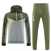 AC Milan Zipper Hoodie Sweat Kit(Top+Pants) Green 2023/24 - view 3
