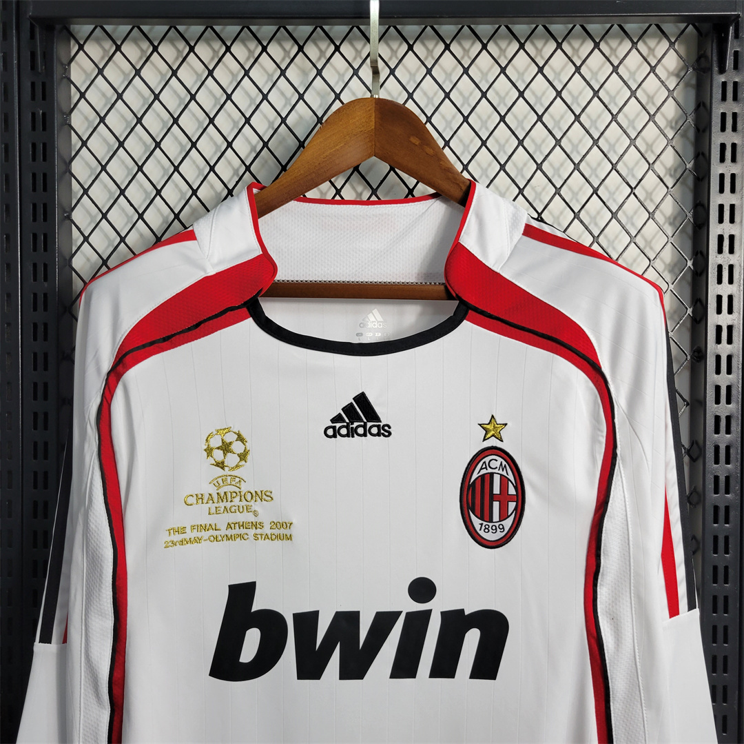 06-07 AC Milan UCL Final Retro Jersey Away Long Sleeve - view 8