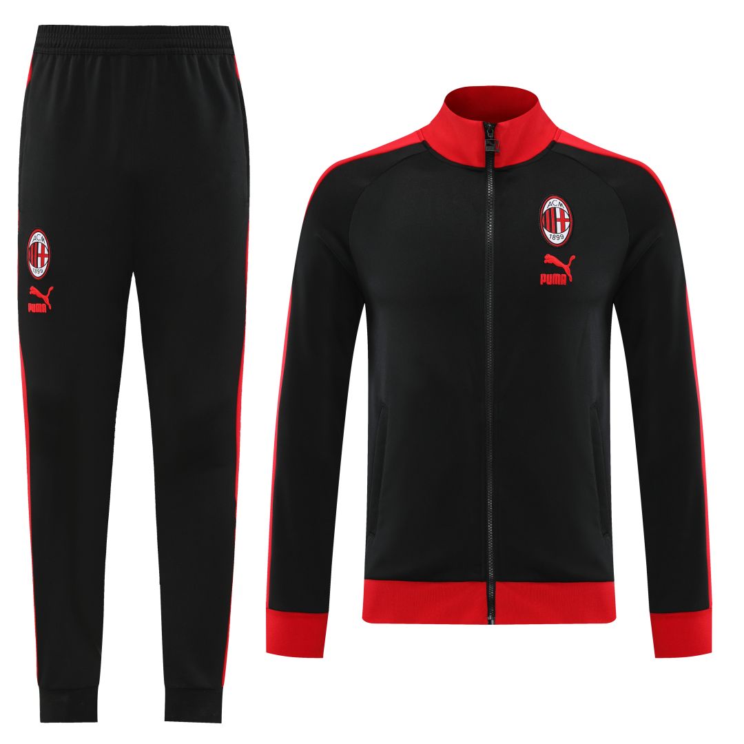AC Milan Training Jacket Kit (Top+Pants) Black 2023