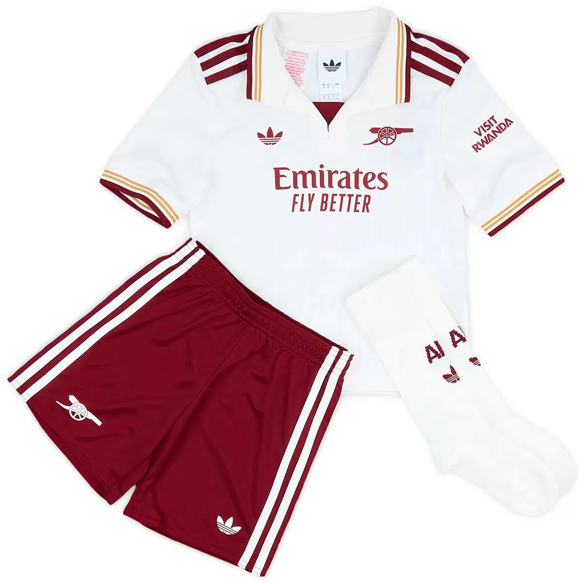 25-26 Arsenal Thid Away Soccer Kids Full Kit Jersey+Shorts+Socks
